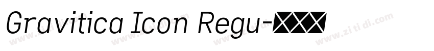 Gravitica Icon Regu字体转换